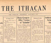 The first edition of the Ithacan