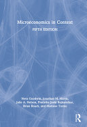 Book cover: Microeconomics in context / Goodwin, Neva R., author.