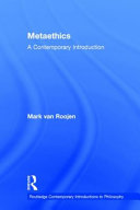 Cover: Metaethics : a contemporary introduction / Van Roojen, Mark 