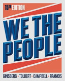 Cover: We the people : an introduction to American politics / Ginsb