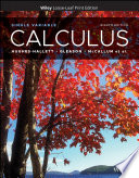 Cover: Calculus : single variable /