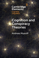 Cover: Cognition and conspiracy theories /