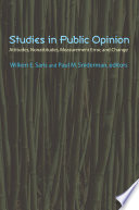 Cover: Studies in public opinion;attitudes, nonattitudes, measureme